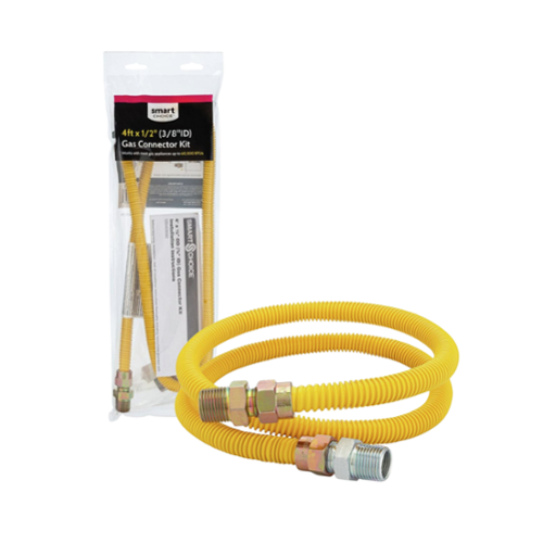 Smart Choice - 4' X 1/2" Gas Connector Kit-Front_Standard 