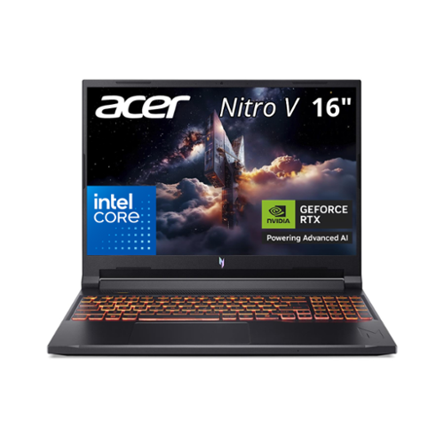Acer - Nitro V 16" WUXGA IPS Gaming Laptop ANV16-72-72ZY 180Hz NVIDIA GeForce RTX 5070 16GB RAM 512GB Storage - Black-Front_Standard 