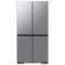 Samsung - Bespoke 23 cu. ft. Counter Depth 4-Door French Door Refrigerator with AI Hybrid Cooling - Stainless Steel-Front_Standard