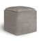 Simpli Home - Rockwood Cube Storage Ottoman with Tray - Distressed Grey Taupe-Front_Standard