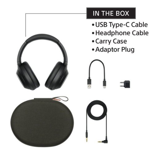 Sony WH1000XM4 Wireless Noise-Cancelling Over-the-Ear Headphones - Black BUY IN CANADA