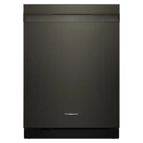 Front. KitchenAid - KitchenAid - 24" Top Control Built-In Dishwasher with Third Rack, Advanced ProDry System, Ultra-bright LED Lighting - Black Ore.