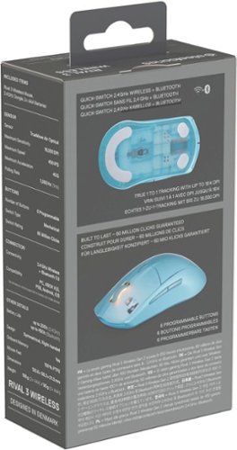 SteelSeries Rival 3 Gen 2 Wireless Optical Gaming Mouse with Ultra-fast clicks - Wireless - Aqua BUY IN MIDDLE EAST