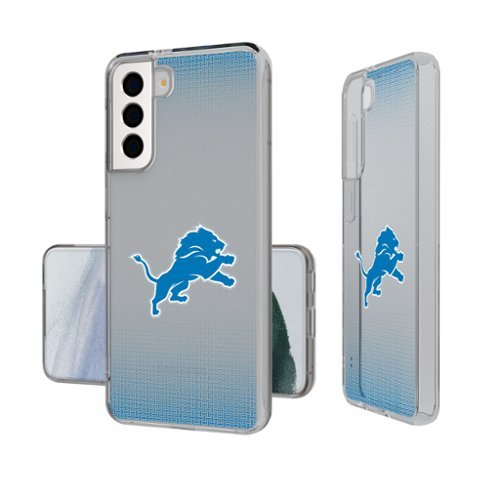 Keyscaper - NFL - Detroit Lions Linen Logo Galaxy Clear Case - S24 - Multicolor-Front_Standard 