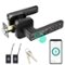 Fitnate - Smart Fingerprint Door Lock Keyless Entry Lever - Black-Front_Standard