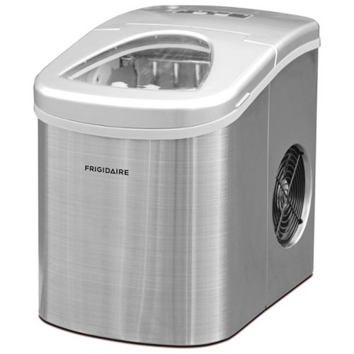 Frigidaire - Countertop Ice Maker, 26 Lbs per Day, Stainless Steel - Silver-Front_Standard 