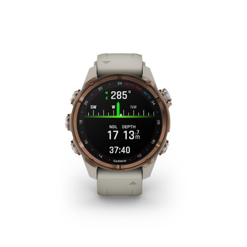Garmin Descent Mk3i GPS Dive Smartwatch – 43 mm Fiber-reinforced polymer - Bronze PVD Titanium with French Gray Silicone Band - (2023) WORLDWIDE DELIVERY