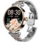 TOZO - Smart Watch for Women, HD AMOLED Screen, Health Tracker, Sleep Monitor, 100+ Sports Modes, Calls & Text, 3ATM Waterproof - Silver Metal Strap - (2026)-Front_Standard