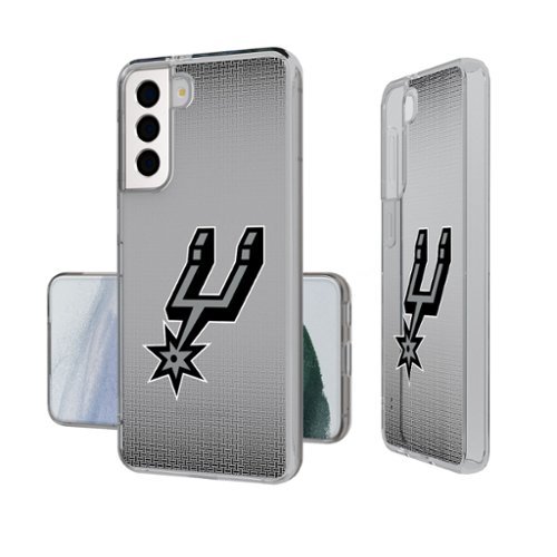 Keyscaper - NBA - San Antonio Spurs Linen Logo Galaxy Clear Case - S24 - Multicolor-Front_Standard 