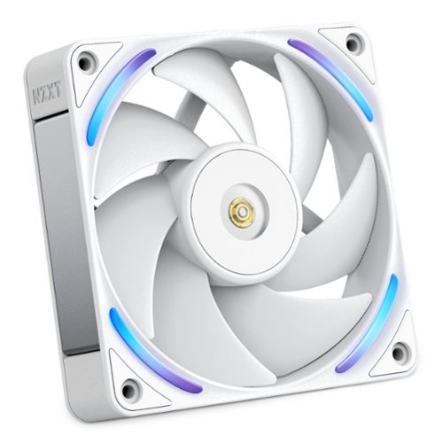 NZXT - F120X Performance Fan - 120mm PWM RGB Computer Case Fan with LCP Frame & Blades - White