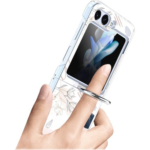 SaharaCase Inspire Series Hard-Shell Case for Samsung Galaxy Z Flip6 - Floral HOW TO BUY
