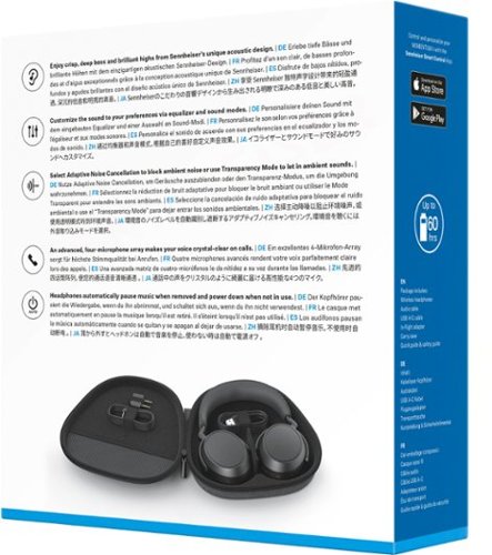 Sennheiser MOMENTUM 4 Wireless Adaptive Noise-Canceling Over-The-Ear Headphones - Black BUY IN UK