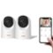 MOBI - Cam PRO HD 2Pk WiFi Pan & Tilt Video Baby Monitor w 2-Way Audio, Color Night Vision, & Cry Detection - White-Front_Standard