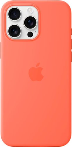 Apple - iPhone 16 Pro Max Silicone Case with MagSafe - Tangerine
