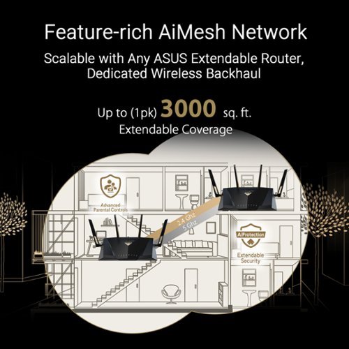 ASUS BE7200 Dual-band WiFi 7 Router - Black WHERE TO BUY
