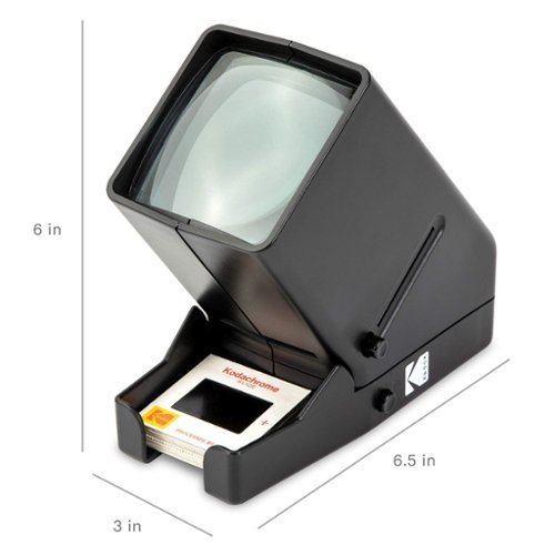 Kodak 35mm Slides & Film Negatives - Battery Operation, 3X Magnification, LED Lighted Viewing - Black BUY ONLINE