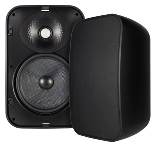 Sonance - MX86 - Mariner MX Series 8" 2-Way Outdoor Surface Mount Speakers (Pair) - Black-Front_Standard