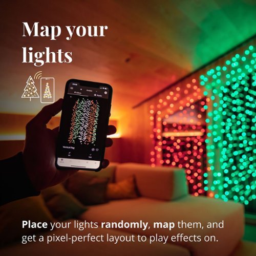 Twinkly Smart Light Curtain 210 RGB + LED Generation II - Multi BUY IN UK