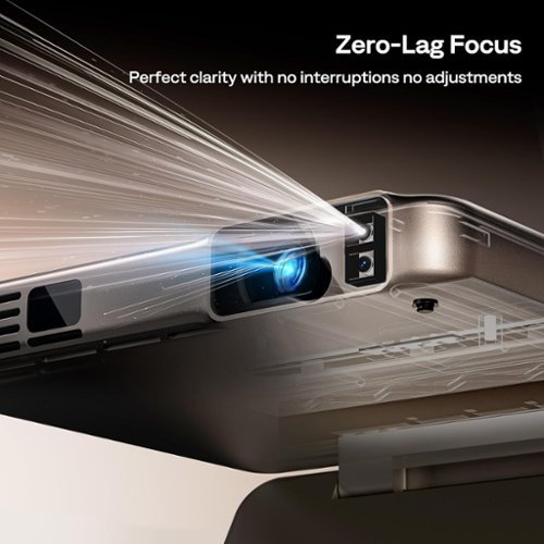 Aurzen ZIP Tri-Fold  Portable DLP Projector, Pocket Size, Auto Focus,  Screen Mirroring, 5,000mAh Battery, Mini Projector, Gold - Gold WORLDWIDE DELIVERY