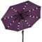 Best Choice Products - 10ft Solar LED Lighted Patio Umbrella w/ Tilt Adjustment, UV-Resistant Fabric - Amethyst Purple-Front_Standard