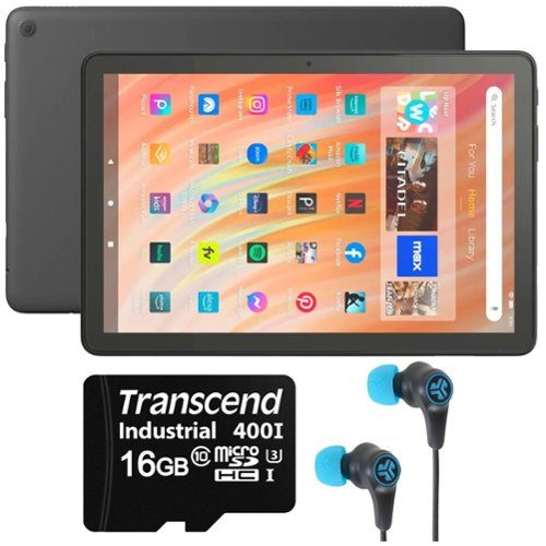 Amazon - Fire HD 10 32GB 10.1" Tablet with Wi-Fi - 13th Gen + Accessories - Black-Front_Standard 