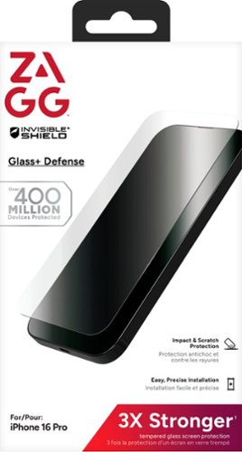 ZAGG InvisibleShield Glass+ Defense Screen Protector for Apple iPhone 16 Pro - Clear WHERE TO BUY