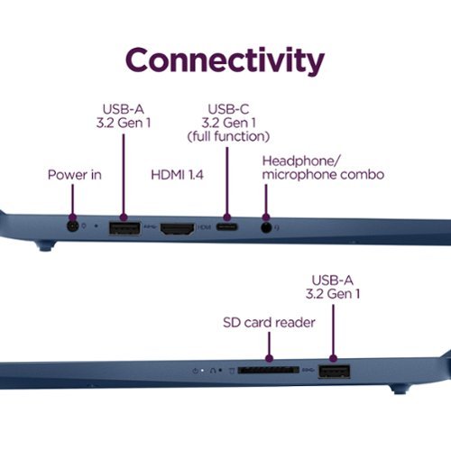 Lenovo IdeaPad Slim 3 15.6 Full HD Laptop - AMD Ryzen 5 40 2025 - 8GB Memory- 256GB SSD - Abyss Blue BUY ONLINE