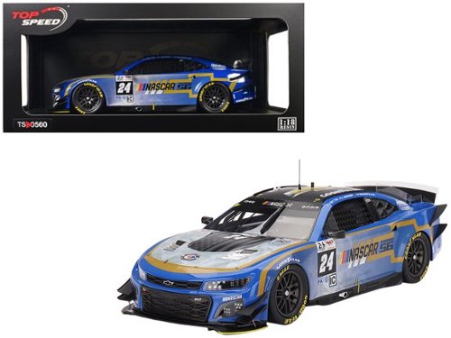 Top Speed - Chevrolet Camaro ZL1 #24 Button-Johnson-Rockenfeller Hendrick Motorsports NASCAR Garage 56 24H Le Mans 2023 1/18 - Multicolor-Front_Standard 