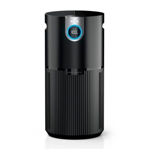 Shark - Air Purifier MAX with True NanoSeal HEPA, Cleansense IQ, Odor Lock, Cleans up to 1200 Sq. Ft - Charcoal Grey-Front_Standard 