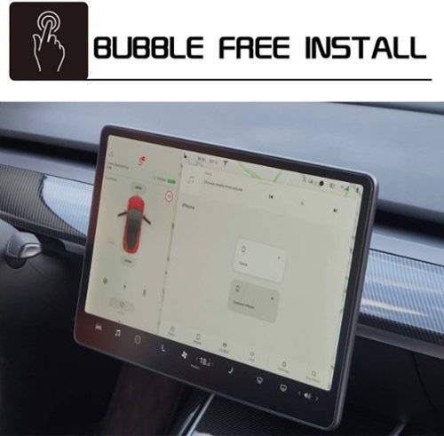 SaharaCase ZeroDamage Ultra Strong Tempered Glass Screen Protector for Tesla Model 3 and Model Y - Matte Clear GLOBAL SHIPPING