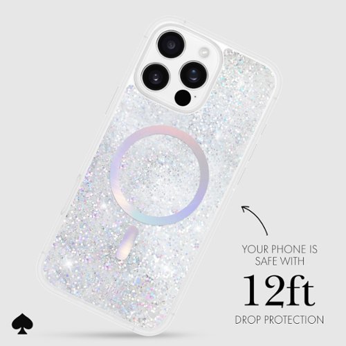 kate spade new york Liquid Glitter Case with MagSafe for Apple iPhone 16 Pro Max - Opal Iridescent GLOBAL SHIPPING