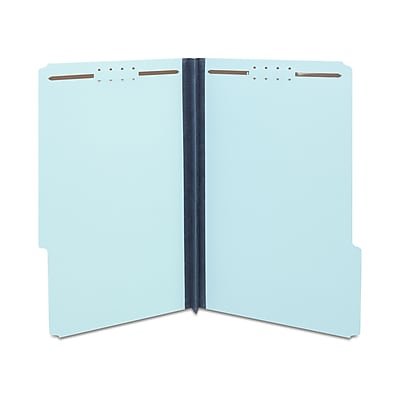 Staples - Staples® 60% Recycled Pressboard Classification Folder, 2" Expansion, Legal Size, 25/Box (ST384870-CC) - Light Blue