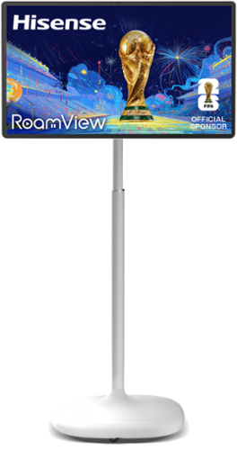 Hisense - 32” Class S6 RoamView Series QLED 4K UHD Smart Android OS Portable TV (2026) - White