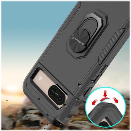 SaharaCase Raider Series Kickstand Case for Google Pixel 8a - Scorpion Black BUY ONLINE