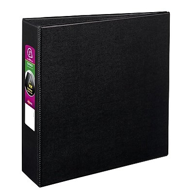 Avery - Durable 3" 3-Ring Non-View Binders, Slant Ring - Black - image 2