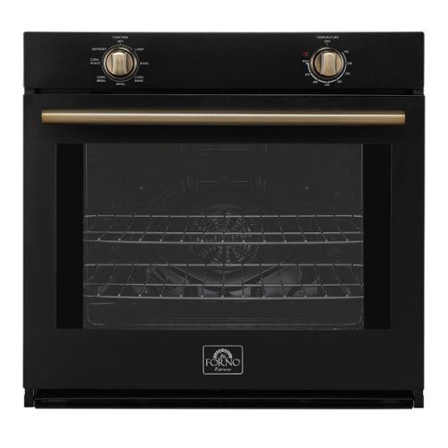 Forno Appliances - Vomero 30" 5 Cu. Ft. Built-In Electric Convection Single Wall Oven - Black
