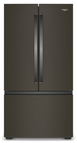 Whirlpool - 24 Cu. Ft. 3-Door French Door Counter Depth Refrigerator - Black Stainless Steel