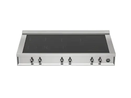Front. Bertazzoni - Professional Series 48" 6-Element Electric Induction Rangetop - Stainless steel - Stainless Steel.