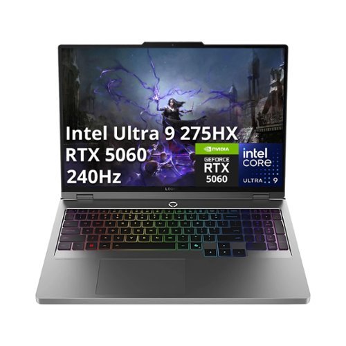 Lenovo - Upgraded - Legion Pro 5i 16" Gaming Laptop,Core Ultra 9 275HX,32GB RAM,1TB SSD+1TB Dock Set,GeForce RTX 5070 Ti,Win 11 - Black-Front_Standard 