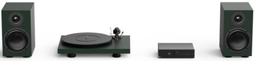 Pro-Ject - Colorful Audio System w/ Turntable, Amplifier & Speakers - Satin Green