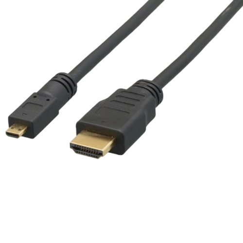 Sanoxy - 6ft Micro-HDMI to HDMI Cable - Black-Front_Standard 