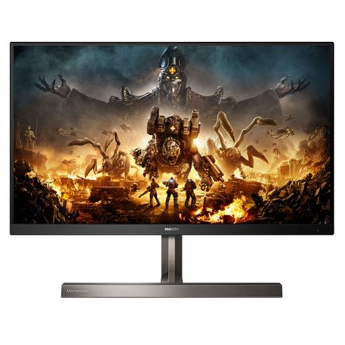 Philips - Momentum 32" LED 4K Gaming Monitor with HDR - Silver-Front_Standard 