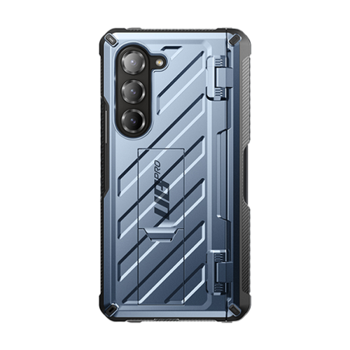 SUPCASE - Unicorn Beetle Pro Rugged Case for Samsung Galaxy Z Fold6 w/ S-Pen Holder – Full-Body Protection with Screen Protector - Metallic Blue-Front_Standard 
