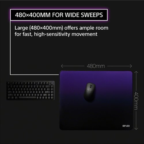 Sony INZONE Mat-D Speed type Large 4mm Cloth Gaming Mousepad - Black WHERE TO BUY