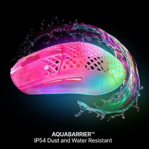SteelSeries Aerox 3 Wireless Gen 2 RGB 26K Optical Gaming Mouse with AquaBarrier Protection - Dual 2.4GHz/Bluetooth for PC/Mac - Wireless - Magenta Haze SHOP ONLINE