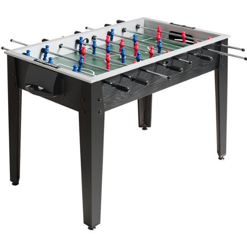 Costway 48'' Competition Sized Wooden Soccer Foosball Table Adults & Kids Home Recreation - Black SHOP ONLINE