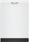 Bosch - 300 Series 24" Top Control Smart Built-In Stainless Steel Tub Dishwasher with 3rd Rack, 46 dBA - White-Front_Standard