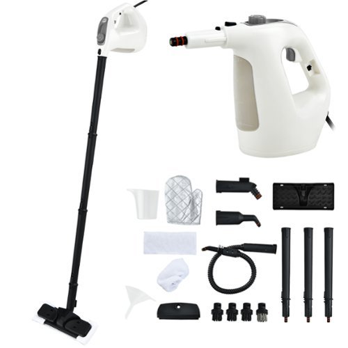 Costway - 1400W Multipurpose Pressurized Steam Cleaner Mop W/ 17 Pieces Accessories - Gray-Front_Standard 