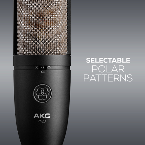 AKG Wired P420 Multi Pattern Studio Condenser Microphone Black