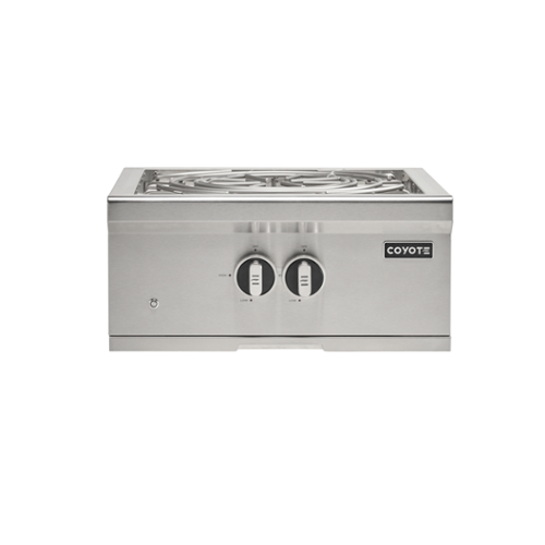 Coyote - 24" Single Built-In Gas Power Burner (LP) - Stainless Steel